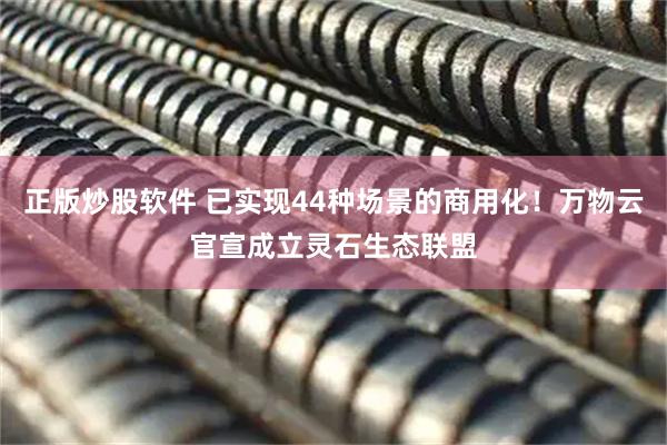 正版炒股软件 已实现44种场景的商用化！万物云官宣成立灵石生态联盟