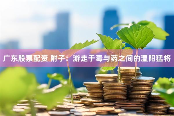 广东股票配资 附子：游走于毒与药之间的温阳猛将